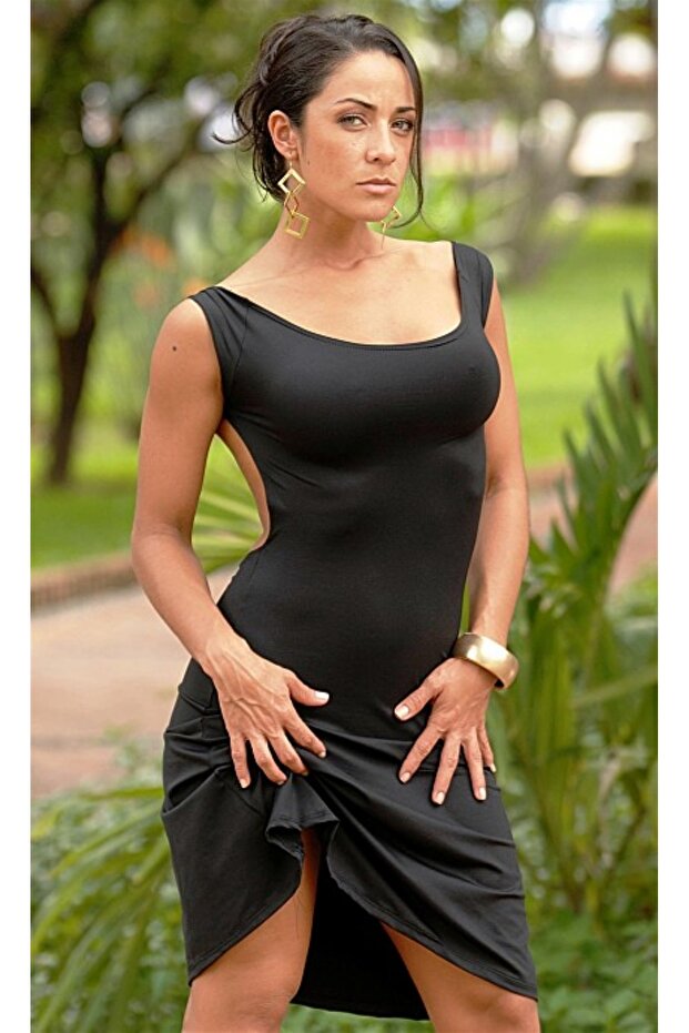 Sırt Dekolteli Elbise - 3