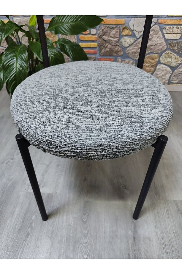 YENI MODEL SANDALYE KILIFI OTURMA 50X50 AGAÇ KABUĞU - 4