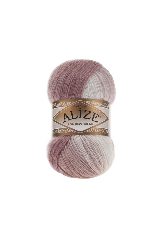 Angora Gold Batik Knitting Yarn 5 Pack – 100g X 5 – Color Transition Bumps Color No: 5698