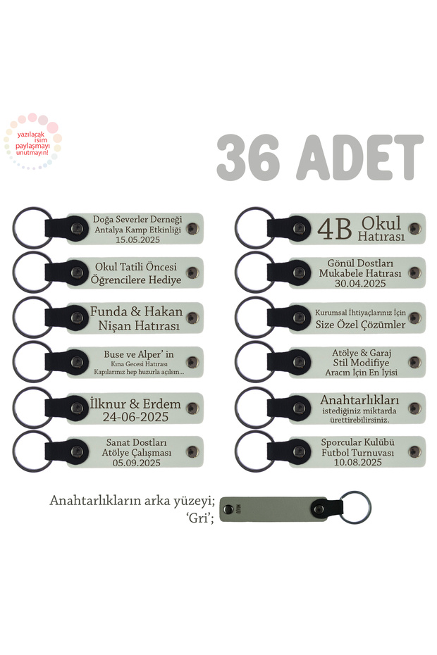 Precious Gift, White & Gray, Pharmacy Special, 36-Piece Keychain for You to Offer Your Customers