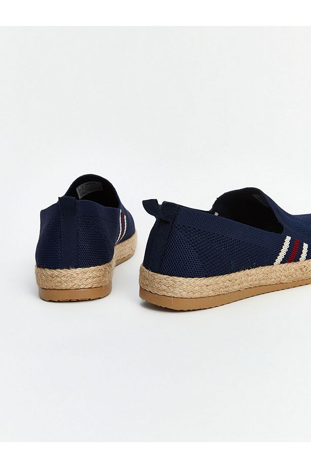 Rahat ve Ergonomik Taban Hasır Detaylı Erkek Espadril - 4