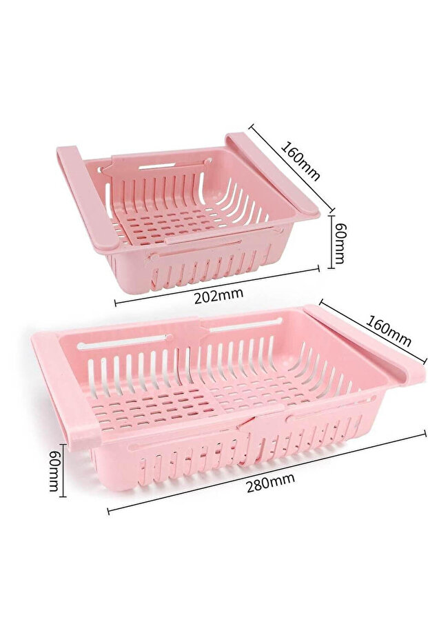 4 صناديق تخزين للثلاجة متعدد الألوان - 2