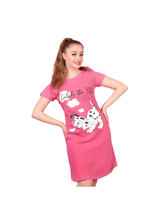 Colorful and printed cotton nightgown