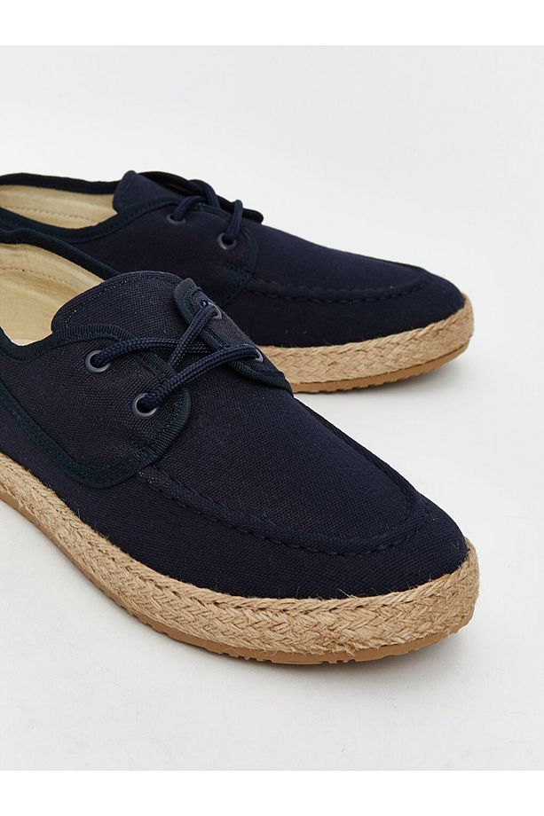 Rahat ve Ergonomik Taban Hasır Detaylı Erkek Espadril - 2