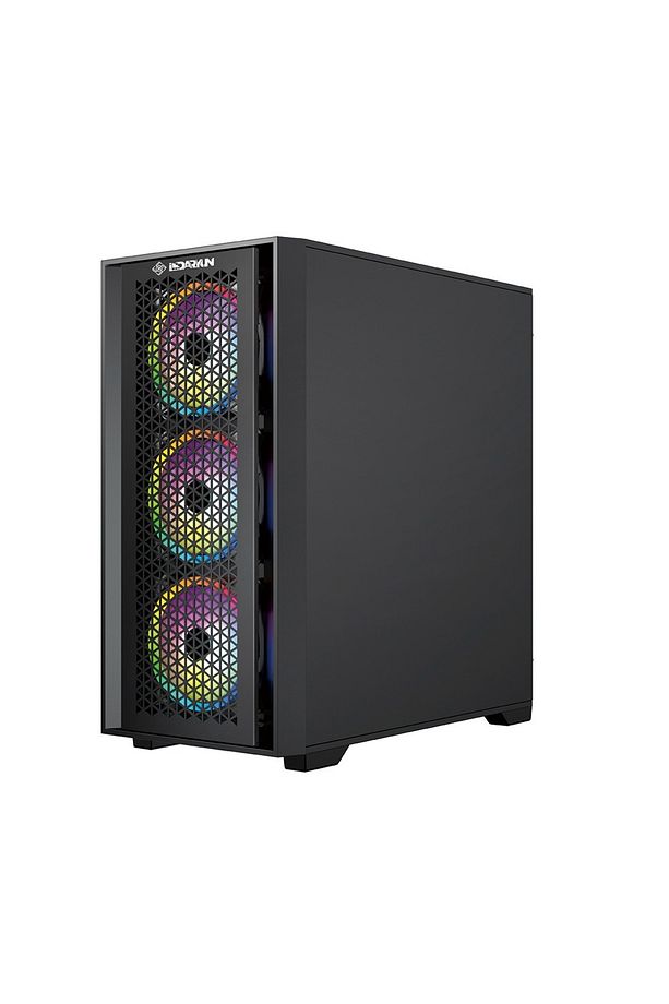 NİRSA GAMING PRO 4 x 120 MM BLACK ARGB FANLI BİLGİSAYAR KASASI - 8