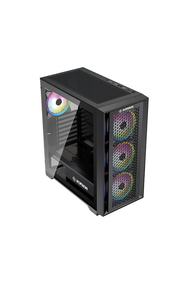 NİRSA GAMING PRO 4 x 120 MM BLACK ARGB FANLI BİLGİSAYAR KASASI - 4