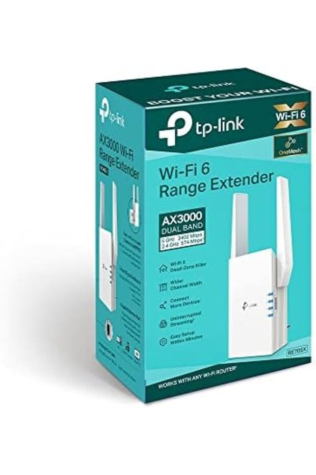TP-Link Dual Band AX3000 Wi-Fi 6 Range Extender RE705X - 7