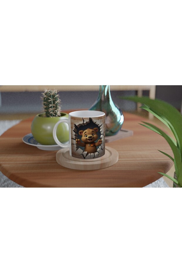 Cute Bear Printed Mug Cup - 4