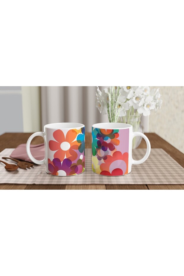 Retro Flower Explosion Mug - 5