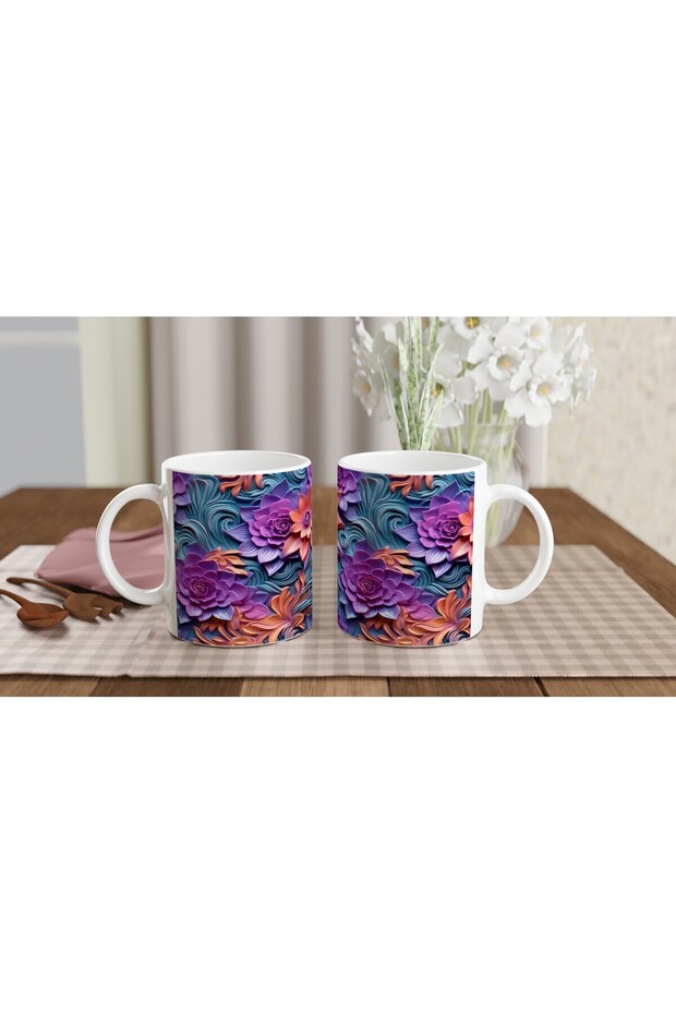 كوب غامض بنمط زهرة الخفيفة المسائية - 5