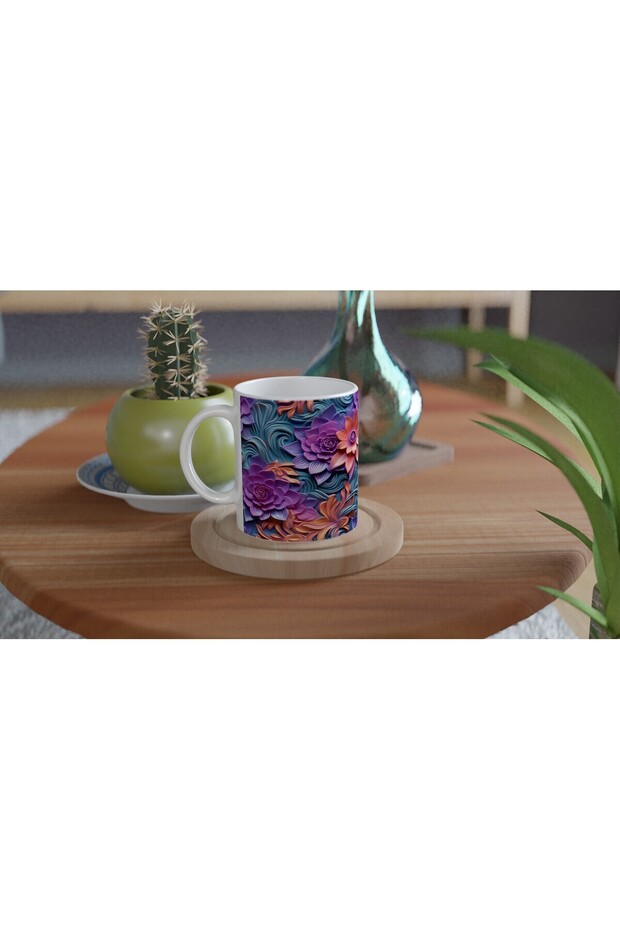 كوب غامض بنمط زهرة الخفيفة المسائية - 4