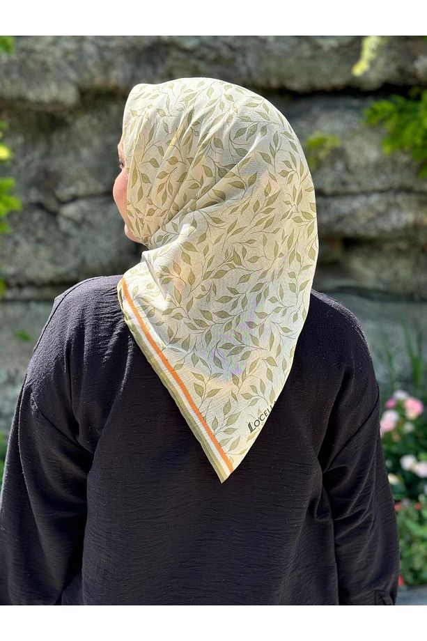 KADIN SOFT RENKLİ DESENLİ PAMUK EŞARP - 4