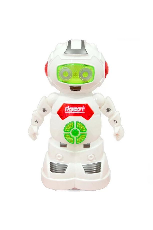 Süper Eğlenceli Türkçe Konuşan Pilli Koruma Robotu Çarp Dön Dolaş Oyuncak Robot - 1