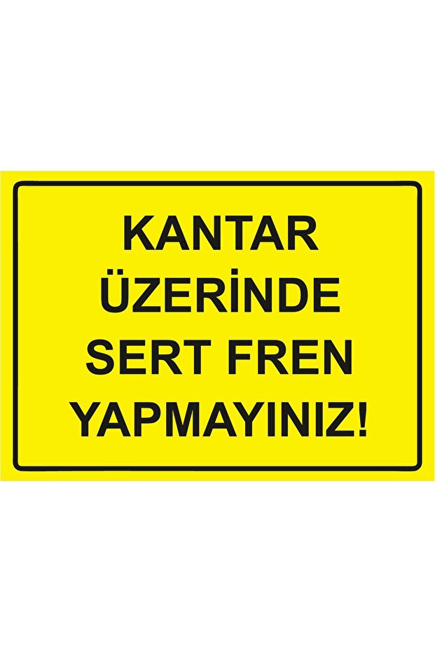 Don'T Brake Hard on the Scale! Isg Warning Sign Pvc A5 15X21 cm