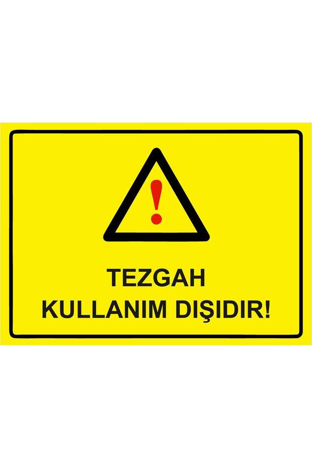 The Counter Is Out of Service! Isg Warning Sign Pvc A3 30X42 cm
