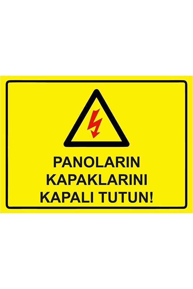 Keep the Covers of the Boards Closed! Isg Warning Sign Pvc A4 21X30 cm