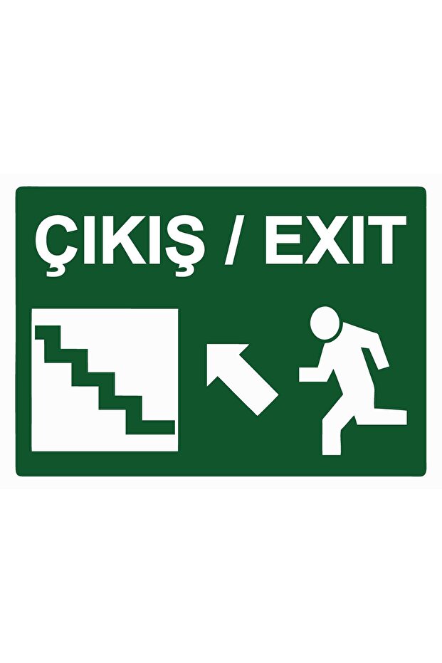 Exit / Exit Isg Warning Sign Pvc A4 21X30 cm - 1