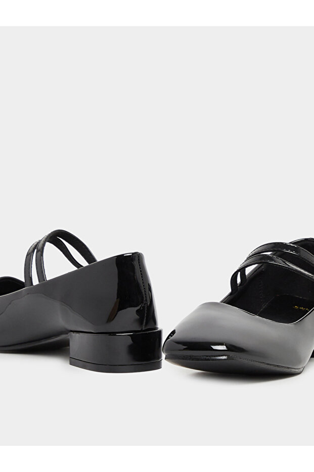 حذاء باليرينا ذو حزام مزدوج متين - 4