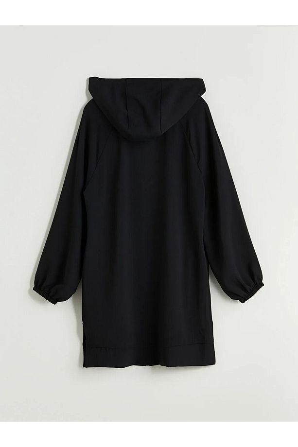 LCW Modest Kapüşonlu Oversize Kadın Tunik - 7