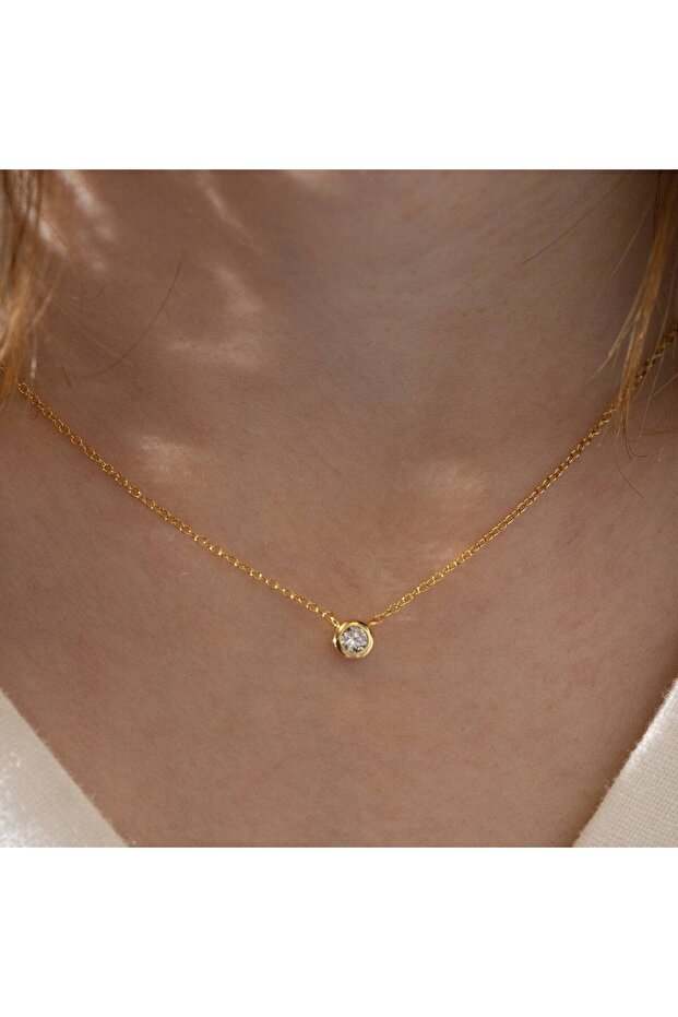 Mini Oval TekTaş 925 Ayar - 1