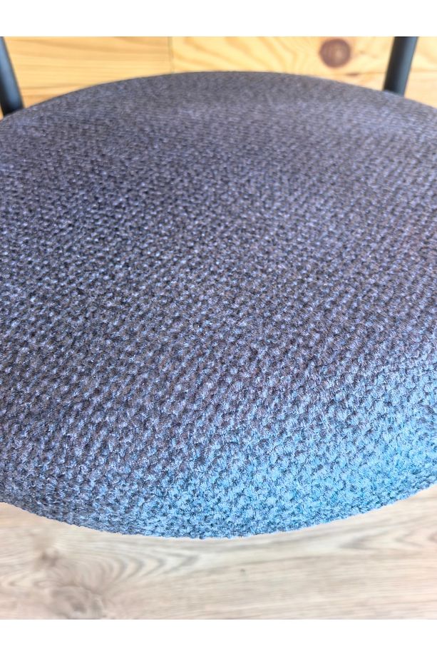 4 Kişilik Modern 90 cm Yuvarlak Masa ve 4 Teddy Sandalyeli Mutfak Takımı Balkon Takımı Salon Takımı - 3