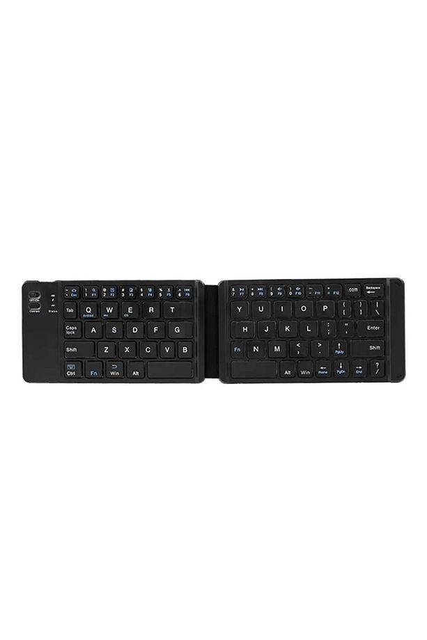 Android, iOS ve PC Uyumlu Ultra İnce Katlanabilir Bluetooth Klavye - 1