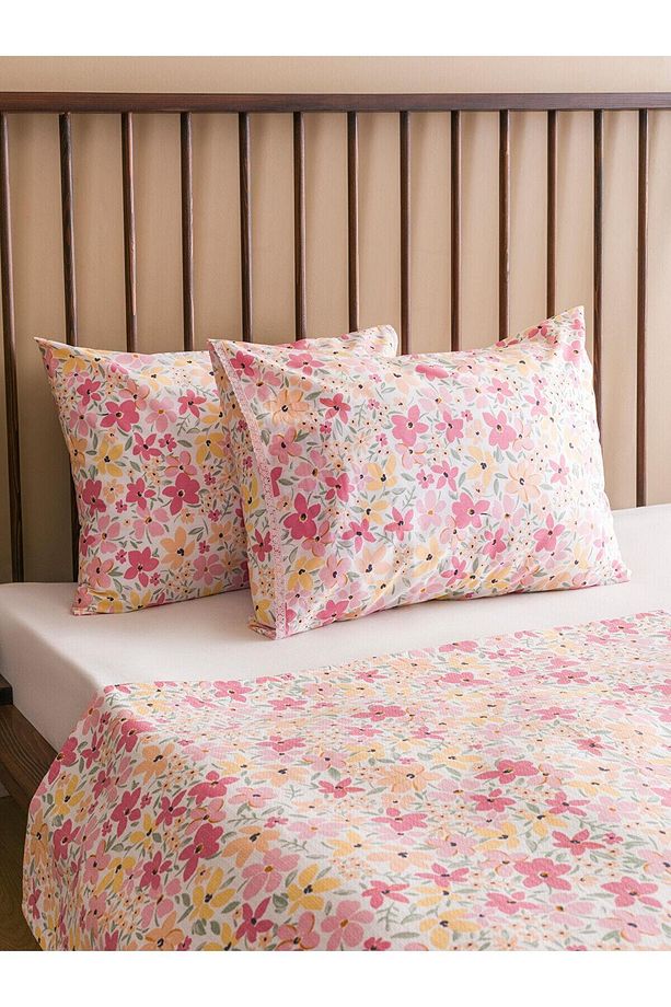 Lcw Home Çiçek Baskılı Çift Kişilik Pike Seti - 3