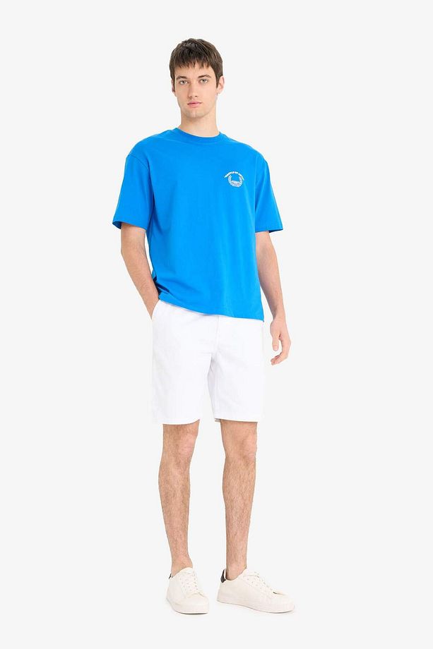 %100 Pamuk Regular Fit Bermuda Şort E1231AX25SM - 4