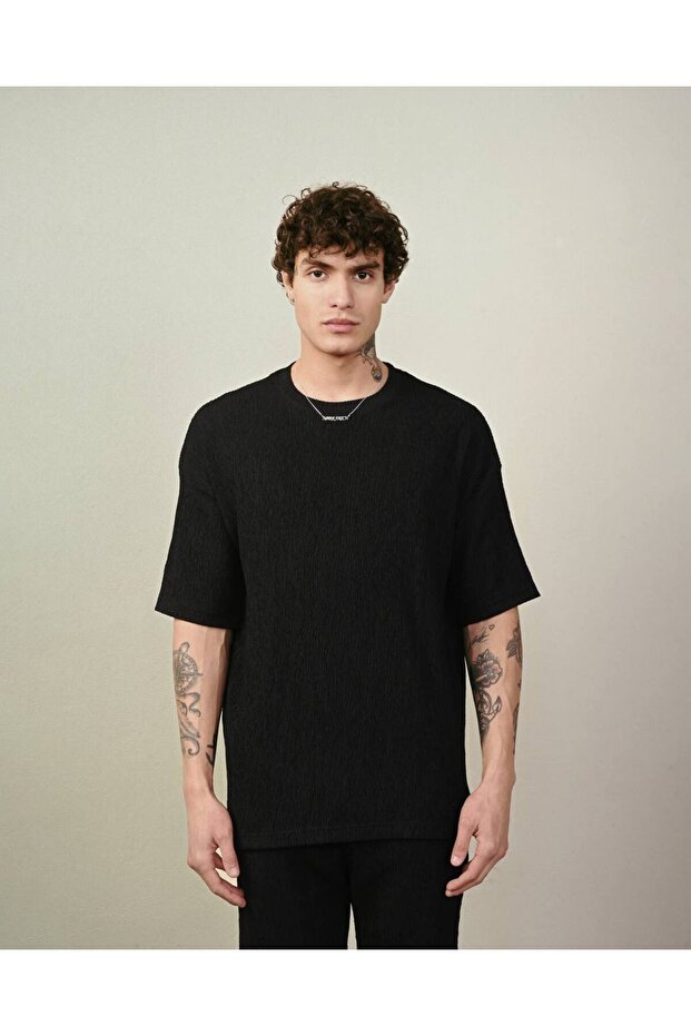 Erkek Bürümcük Oversize Tişört