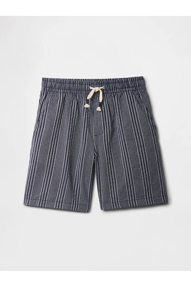 Relaxed Fit Pull On Çocuk Gri Şort - 1