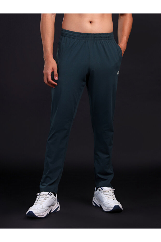 بنطال رياضي سادة بقصّة Slim Fit مع رباط - 4