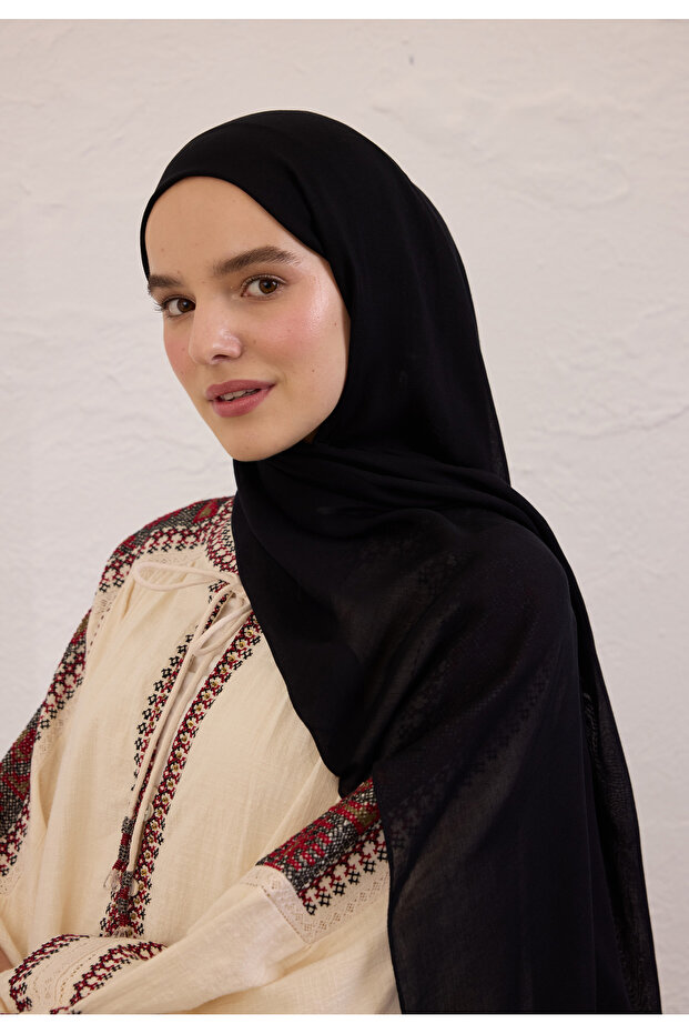 SOFT VİSKON ŞAL SİYAH - 2