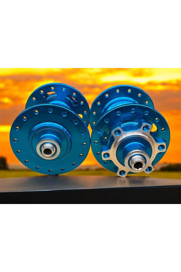 Forte Gt Xbyc 680 Bisiklet Hub Sesli Ön Arka Kaset Göbek Seti 32 Delik 6 Vida Qr Mandal Mavi - 4