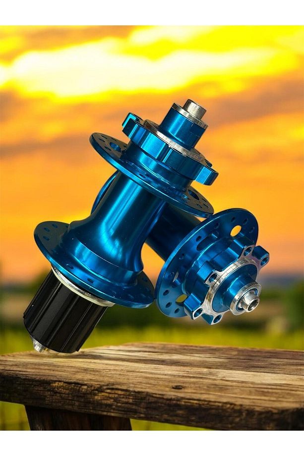 Forte Gt Xbyc 680 Bisiklet Hub Sesli Ön Arka Kaset Göbek Seti 32 Delik 6 Vida Qr Mandal Mavi - 3