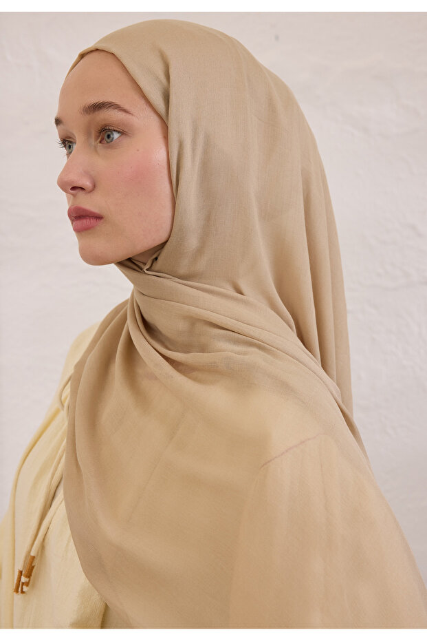 SOFT VİSKON ŞAL NUDE - 2