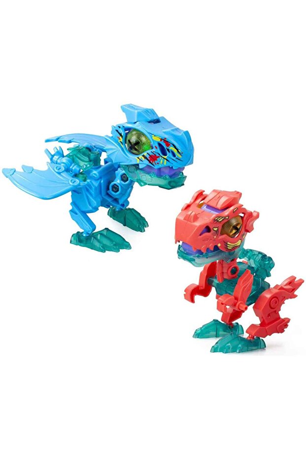 Sesli ve Işıklı Biopod Zombies Inmotion İkili Dinozor Robot S4 - Fire Dragon Ve Ice Dragon - 5