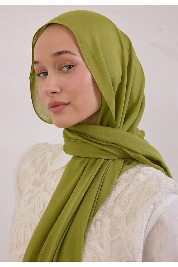 SOFT VİSKON ŞAL MATCHA - 2