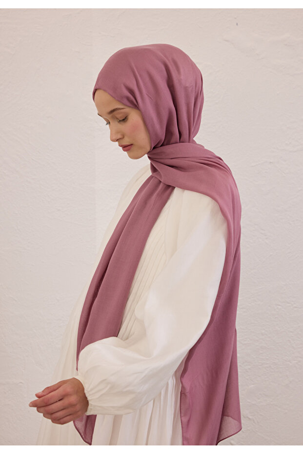SOFT VİSKON ŞAL GÜLPEMBE - 1