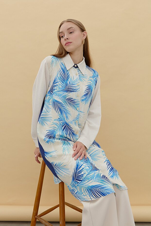 Rahat Kalıp Tunik Mavi - 8