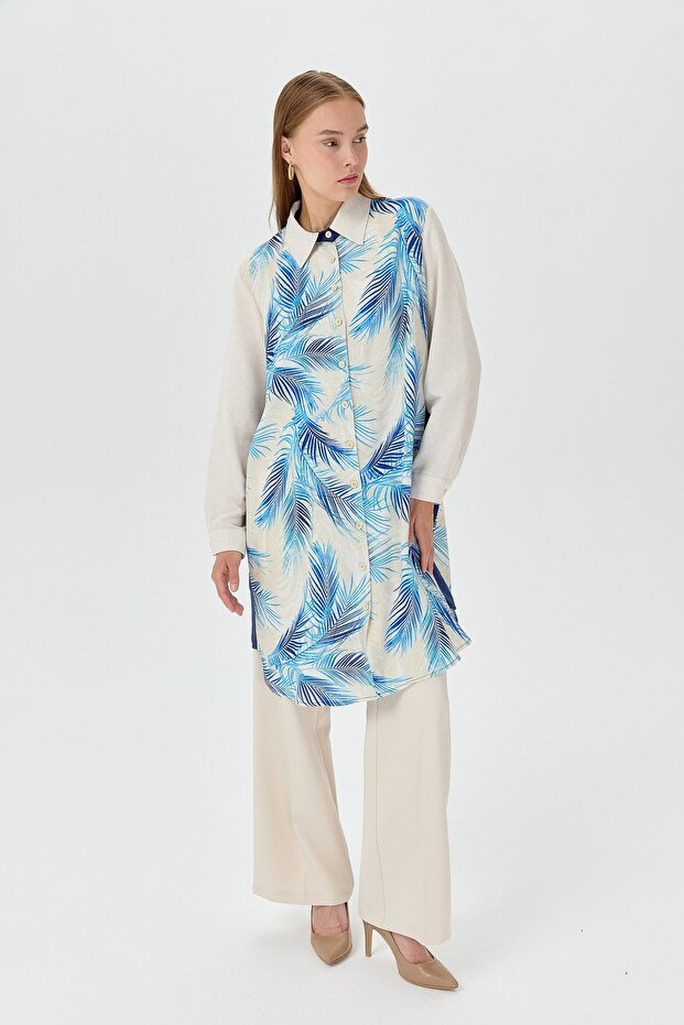 Rahat Kalıp Tunik Mavi - 2