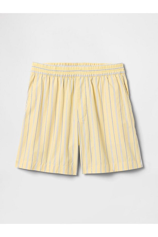 Kadın Sarı Organik Pamuk Poplin Boxer Şort - 3