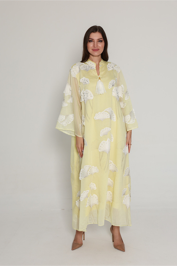 Flowy Flower Pattern Dress - 1