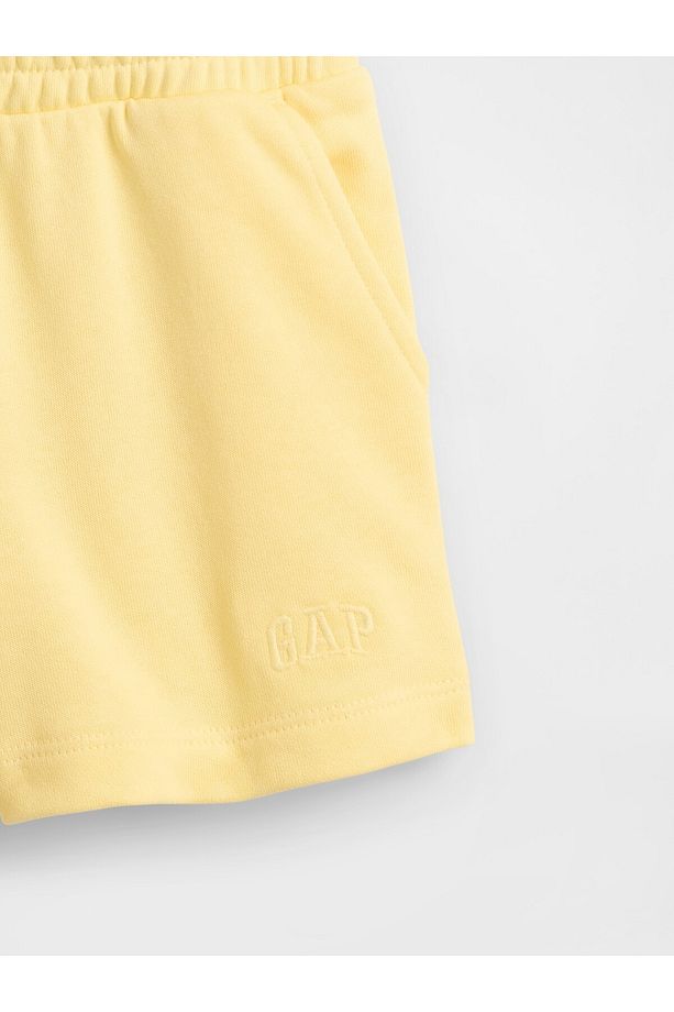 Kız Bebek Sarı Gap Logo Fransız Havlu Kumaşı Pull-On Şort - 2