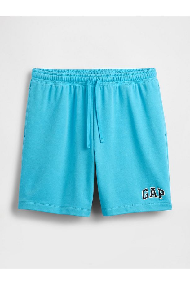 Erkek Mavi Relaxed Gap Logo Şort - 1