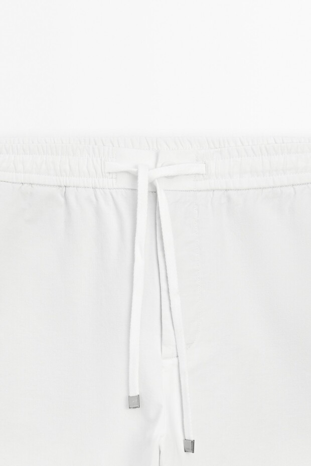 Pamuk karışımlı jogger fit pantolon - 6