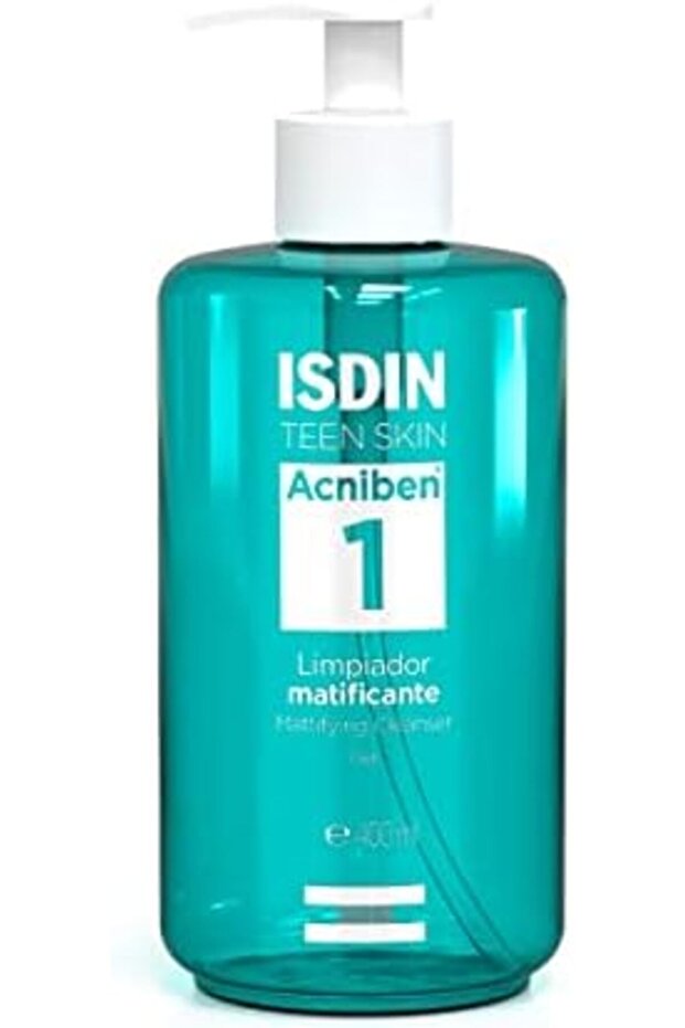 Acniben 1 Mattifying Cleanser Gel 400ml –Deep Purifying Face Wash for Oily and Acne-Prone Skin