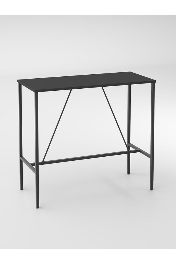RETODESİGN SİYAH BAR MASASI / YEMEK MASASI 1652S - 3