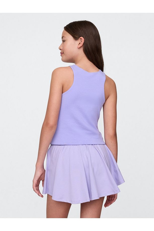 Kız Çocuk Lila Crop Atlet - 3