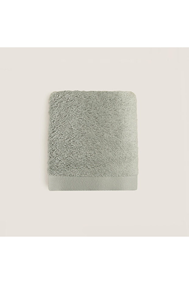 Solid El Havlusu 33x33 cm DUMAN YEŞİLİ - 1