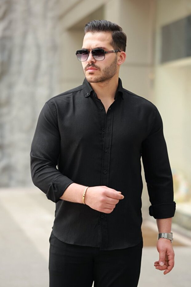 قميص رجالي بأكمام طويلة